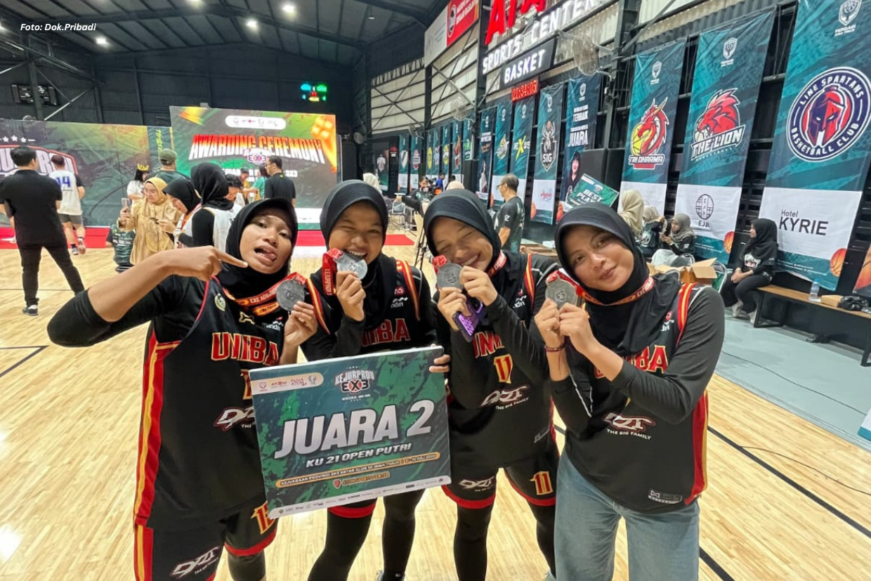 Tim UNIBA A Sabet Juara 2 KEJURPROV 3x3 Jawa Timur KU21 Open Putri 2026